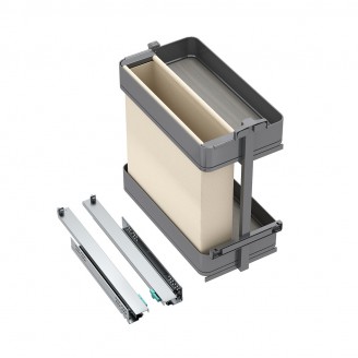 Uittrekframe met manden en broodzak voor keukenkasten met kastbreedte 300 mm