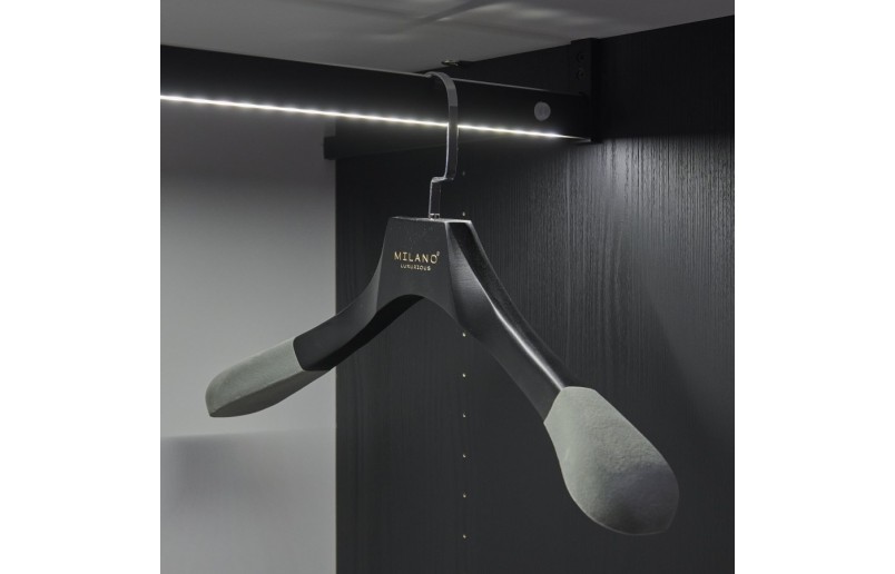 Kledinghanger A kwaliteit, antique gelakt platte chrome haak 