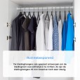 Kledinghanger A kwaliteit hout, zwart gelakt zwarte haak 