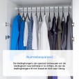 Kledinghanger A kwaliteit hout, zwart gelakt platte zwarte haak 