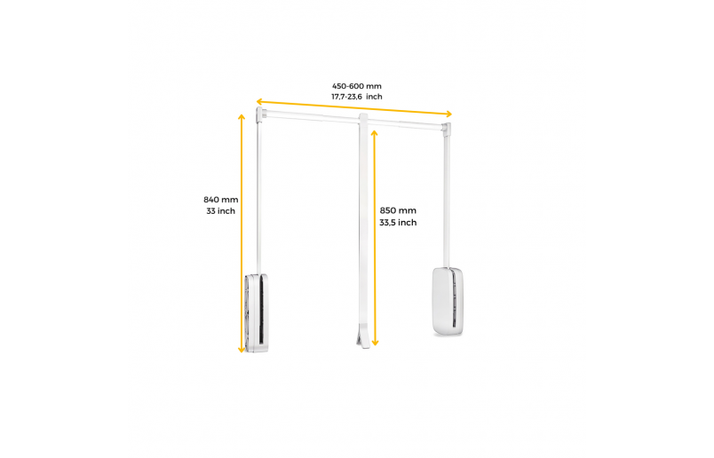 Kledinglift  design Titaan 12kg - KLD