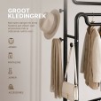 Eleganca extra stevig XXL kledingrek op wielen 150 cm breed 