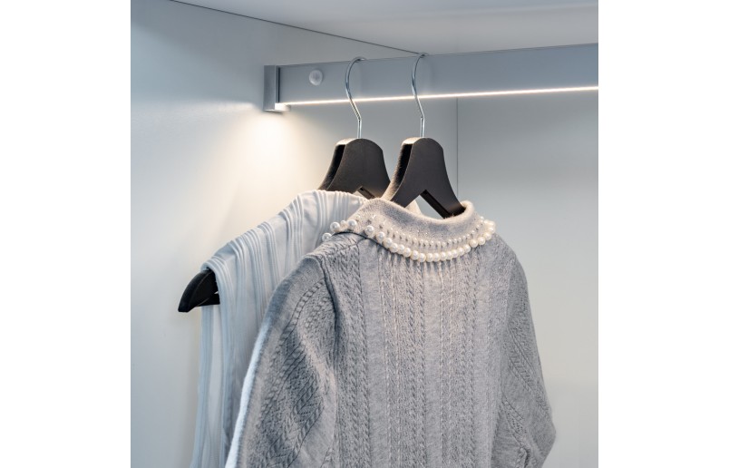 COB-LED verlichte roede met bewegingssensor zilver (inclusief trafo)