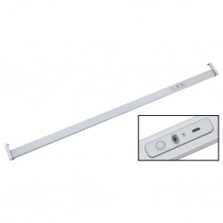 Kledingroede met LED verlichting (oplaadbaar) zilvergrijs