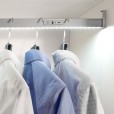 Kledingroede met LED verlichting (oplaadbaar) zilvergrijs