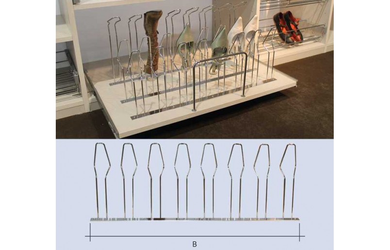 Schoenenhouder verchroomd