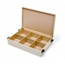 Lade met indeling en deksel t.b.v. uittrekbaar frame