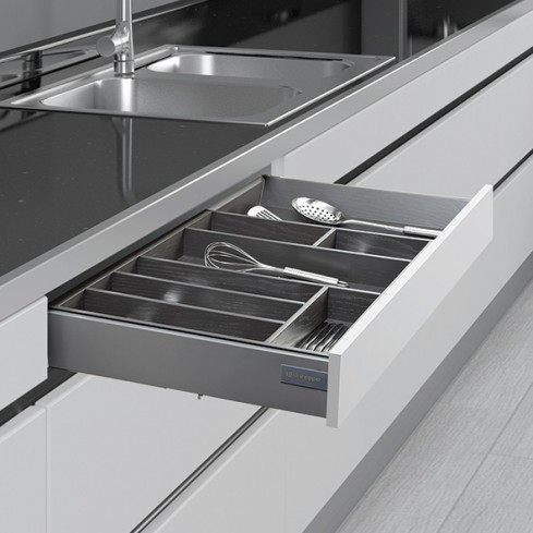 Slimbox ladenset 80 mm hoog wit