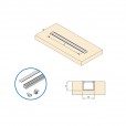 Aluminium inbouwprofiel smal voor ledstrips, wit