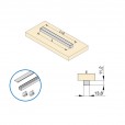 Aluminium opbouwprofiel smal voor ledstrips, mat zilver