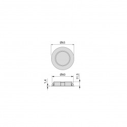 LED meubelspot 230 V