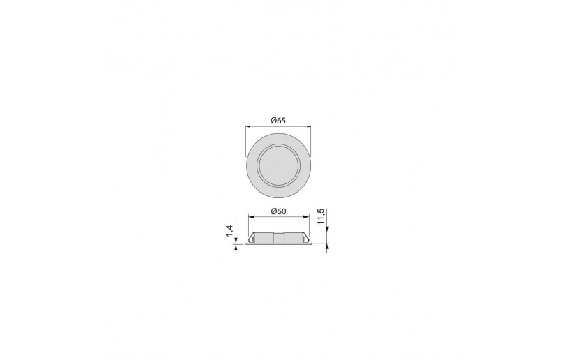 LED meubelspot 230 V