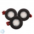 LED meubelspots zwart in complete set