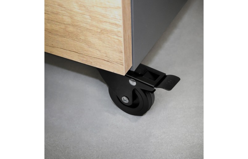 Meubelwielen zwart in set - MWZW