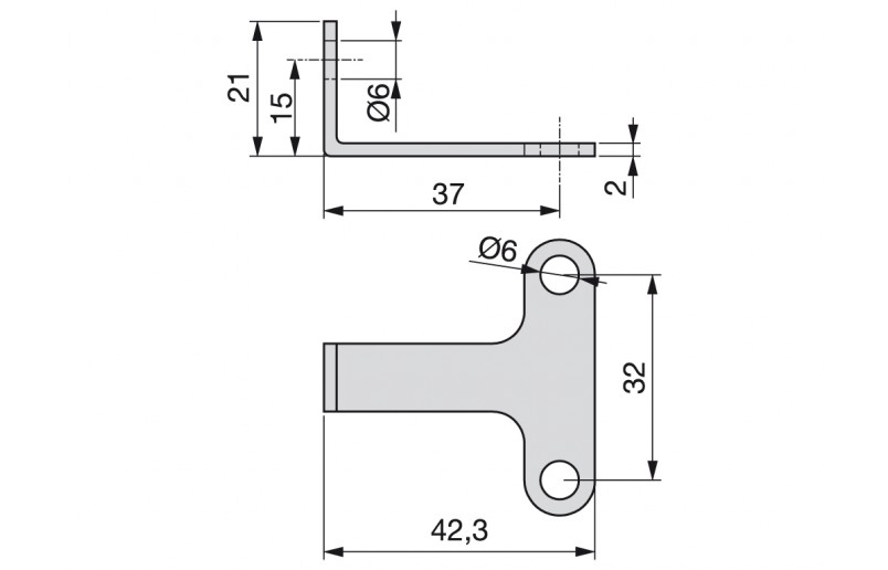 Montagebeugel T-model