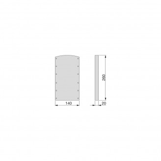 Opvulstukken voor kledingliften zwart en antraciet