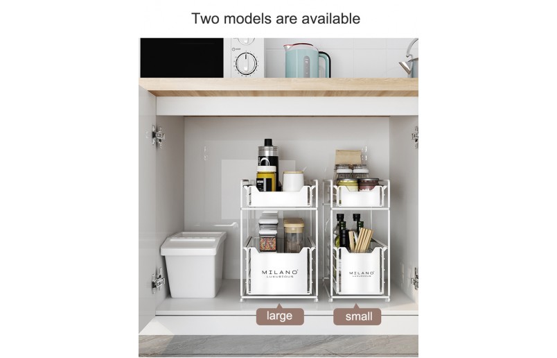 Opbergrek organizer wit en zwart L = 25,5 cm breed