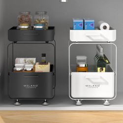 Opbergrek organizer dicht model wit en zwart