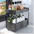 Opbergrek organizer dicht model wit en zwart