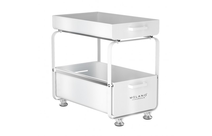 Opbergrek organizer dicht model wit en zwart