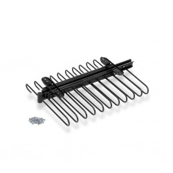 Uittrekbaar pantalonrek zwart voor 11 pantalons