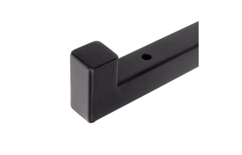 Plankdrager square zwart staal, set á 2 stuks