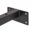 Plankdrager square zwart staal, set á 2 stuks