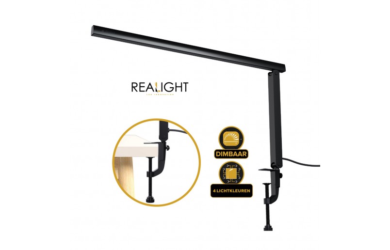 Bureaulamp Leeslamp roteerbaar met dimfunctie en kleurstanden - RL900BER