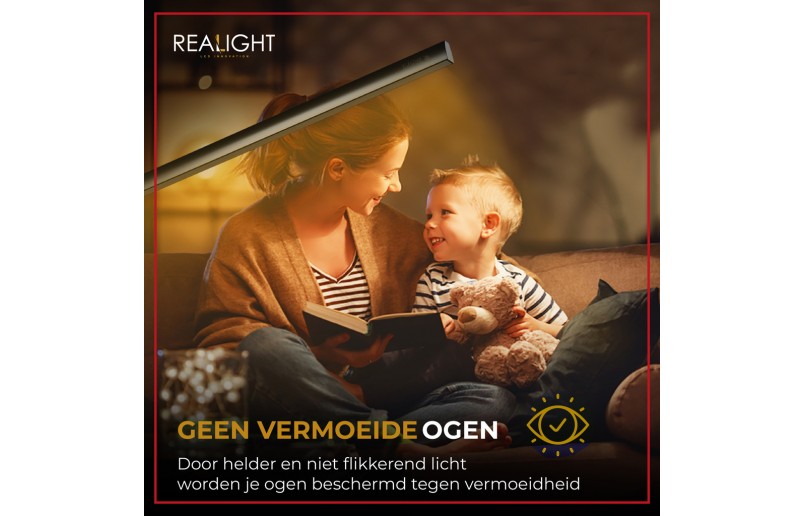 Bureaulamp Leeslamp roteerbaar met dimfunctie en kleurstanden - RL900BER