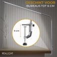 Bureaulamp Leeslamp zilver, flexibel in gebruik