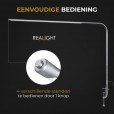 Bureaulamp Leeslamp zilver, flexibel in gebruik