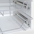 Draadmand/Schuiflade Eleganca met zijgeleiding voor kastfront 600 mm