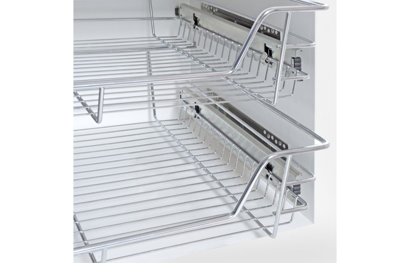 Draadmand/Schuiflade Eleganca met zijgeleiding voor kastfront 600 mm