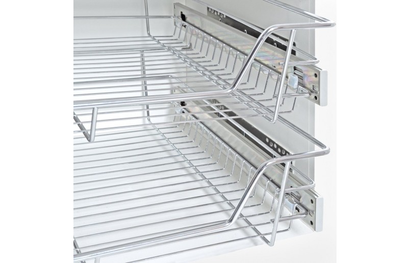 Draadmand / schuiflade Eleganca met zelfsluitende zijgeleiding voor kastfront 600 mm