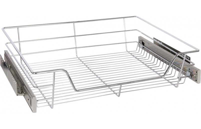 Draadmand / schuiflade Eleganca met zelfsluitende zijgeleiding voor kastfront 600 mm