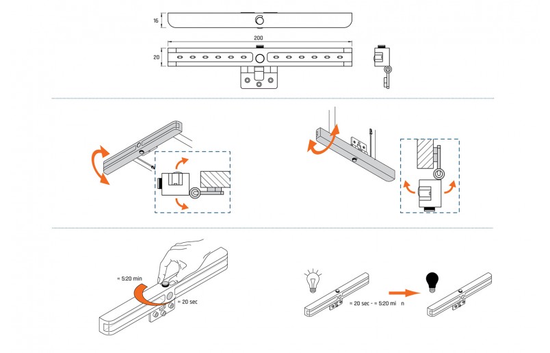 LED nachtlampjes (2) met sensor