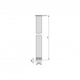 Tafelpoot 710mm rond ø 60 mm - TL710