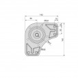 Tafelpoot 710mm rond ø 60 mm - TL710