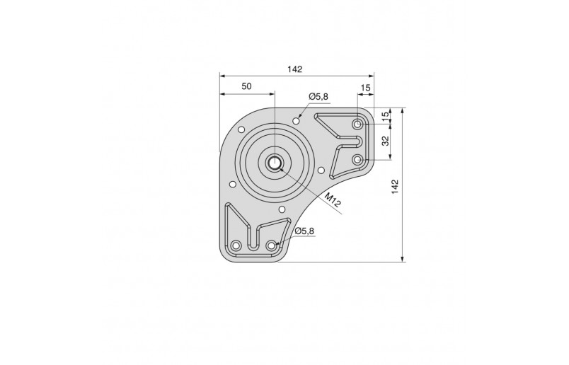 Tafelpoot 710mm rond ø 60 mm - TL710