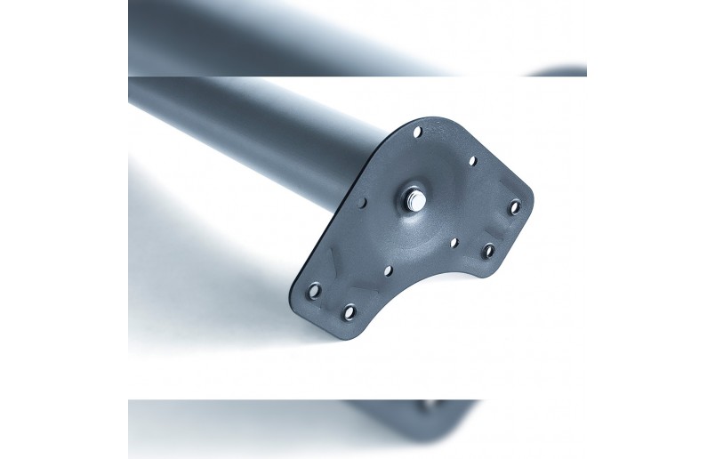 Tafelpoot RVS/nikkel 710mm ø 60 mm