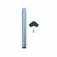 Tafelpoot zilver 870 mm rond ø 60 mm