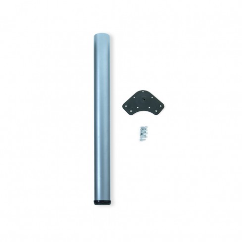 Tafelpoot zilver 870 mm rond ø 60 mm