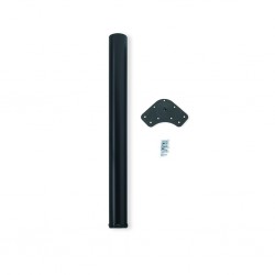 Tafelpoot zwart 870mm rond ø 60 mm