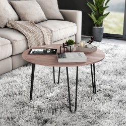 Salontafelpoten zwart met 2 staven 400mm, set á 4 stuks