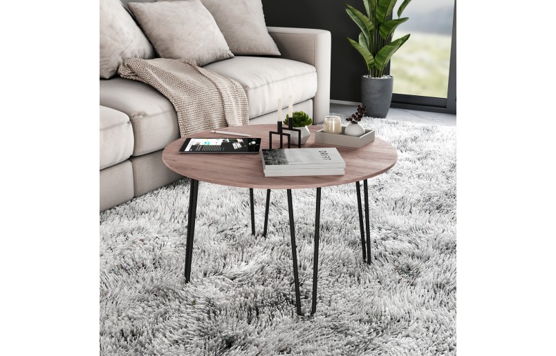 Salontafelpoten zwart met 2 staven 400mm, set á 4 stuks