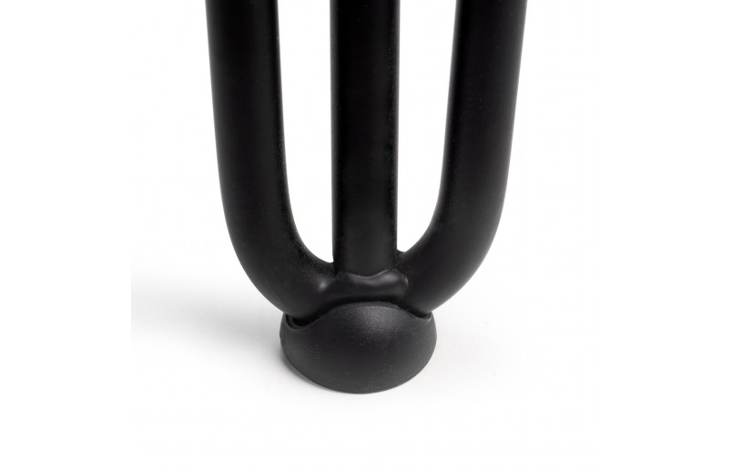 Tafelpoten zwart met 3 staven 710 mm, set á 4 stuks