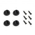Salontafelpoten zwart met 2 staven 400mm, set á 4 stuks