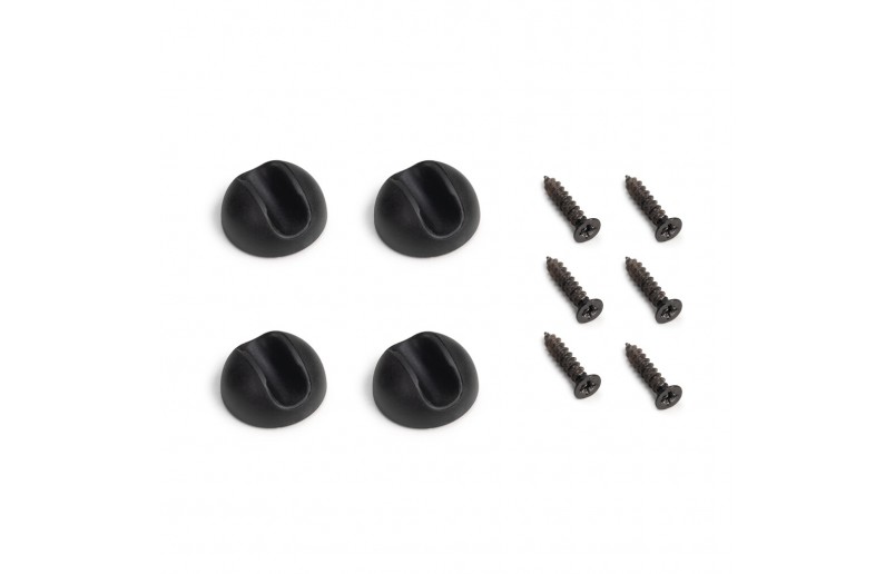 Salontafelpoten zwart met 2 staven 400mm, set á 4 stuks