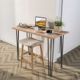 Tafelpoten zwart met 3 staven 710 mm, set á 4 stuks