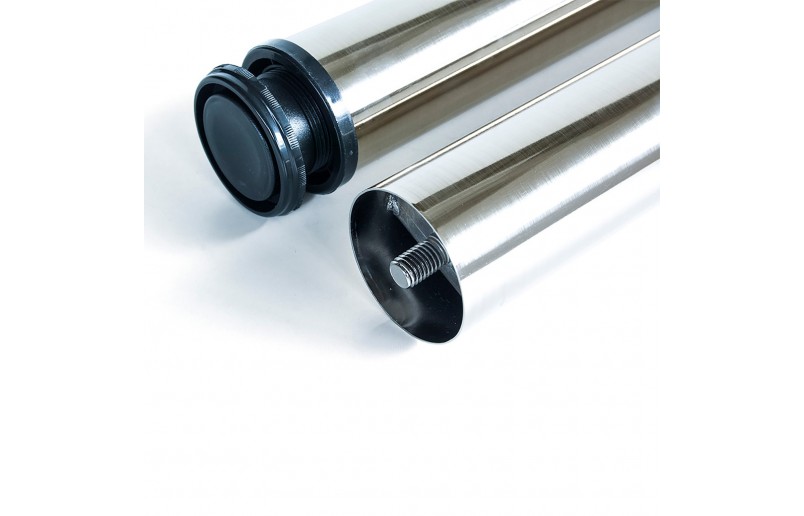 Tafelpoot RVS/nikkel 710mm ø 60 mm